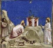 GIOTTO di Bondone Joachim's Sacrificial Offering painting